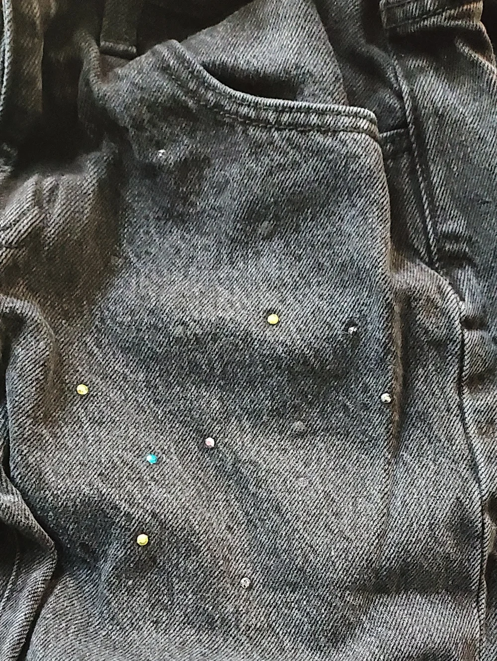 Old Navy Girl's Black Jeans with Subtle Stud Accents
